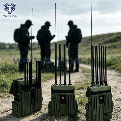 8 bandas High Power Backpack Jammer de sinal para proteção de segurança VIP Bloquear GPS e sinais de telefone celular
