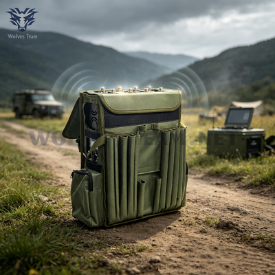 300 metros 8 bandas High Power Backpack Signal Jammer para Patrulha de Fronteira Bloquear GPS Celular e sinais de controle de drones