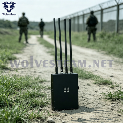 Jammer do sinal de Manpack com bateria para dentro para medidores interurbanos de 50-300