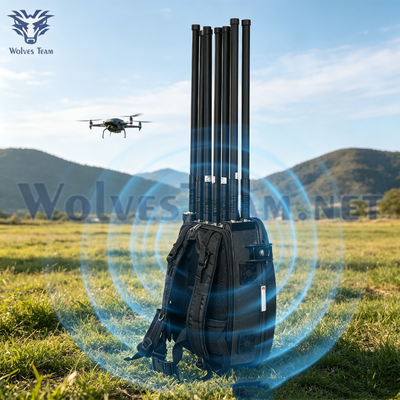 50-300M Jammer de Sinal de Drone Portátil para Forças Armadas e Aplicação da Lei