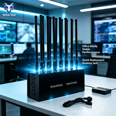 Interruptor de sinal de computador de 14 bandas de 140 W com alcance de 80 m para interferência RF abrangente