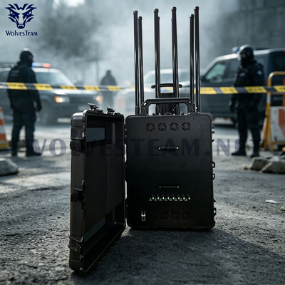 500M Remote Controlled High Power Tactical Signal Jammer for Temporary EOD Bomb Disposal Sites
