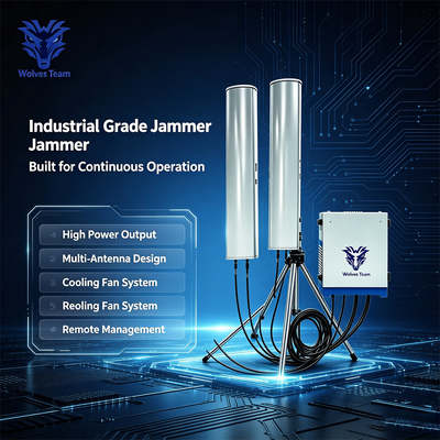 600W IP65 à Prova d'Água 14-Band Signal Jammer RF Jammer para Bloqueio de Sinal Multi-Band Outdoor