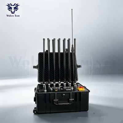 700W Portable 14 Bands Signal Jammer Selectable Output Power for Mobile Phone And Walkie Talkie