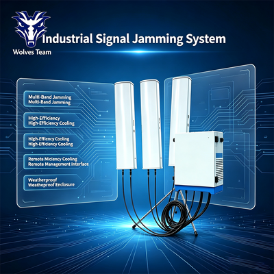 600W 14-Band IP65 Impermeável Jammer de Sinal Externo com Alcance de 600m para CDMA GSM DCS PCS 3G 4G LTE WiMAX WiFi GPS