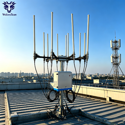 400W 8-Band IP65 Impermeável Exterior Bloqueador de Sinal para CDMA GSM DCS PCS 3G 4G LTE WiMAX WiFi VHF UHF