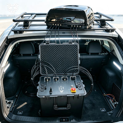 Bloqueador de Sinal Veicular à Prova de Explosão e Impermeável com Antena Omni-direcional de Montagem no Teto de 700W e 2000km