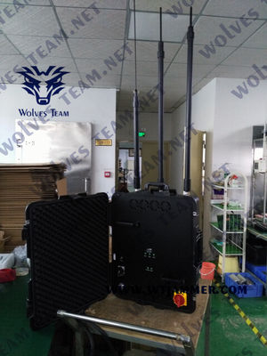 300W 500m VHF UHF NMT CDMA Bloqueador de sinal de carro