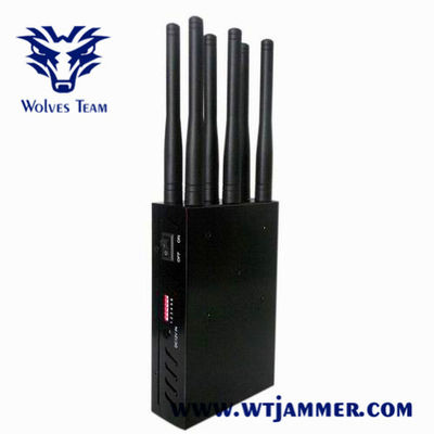 Jammer Handheld do sinal de 12W CDMA G/M 3G 4G 5G WiFi Lojack