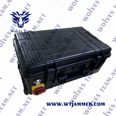 500W Militar Full Frequency Waterproof Outdoor Jammer Todos os sinais de telefone celular Jammer