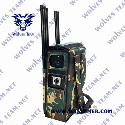 Five Bands 2000m 90W Kit de interferência de drone