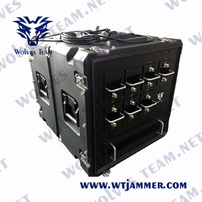 Veículo portátil 800m 6000MHz 500W Militar Bomb Jammer