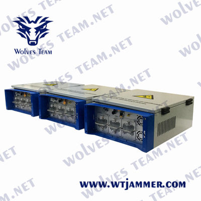 600W 5.8G GPS Jammers de drones à prova d'água 2500m RF Jammer de sinais de prisão
