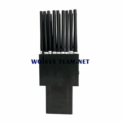 Portátil 18 antenas 18W telefone celular GSM 3G 4G 5G interferência de sinal RF Bloqueador Wifi GPS uhf vhf interferência de até 30 metros
