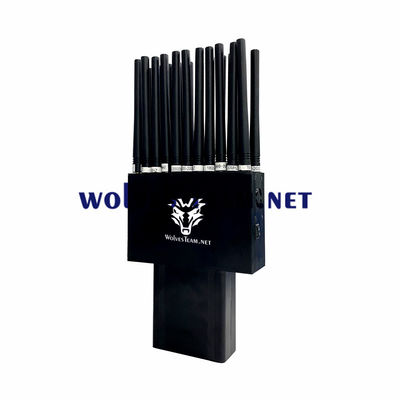 22 bandas 22W RF Jammer de sinal telefone celular GSM 3G 4G 5G Wifi GPS Lojack