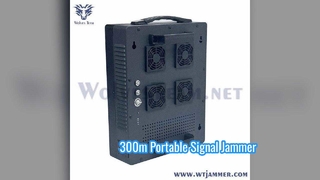100-300 metros 180 W de alto desempenho 6 canais ao ar livre portátil oculto supressor de sinal eficaz