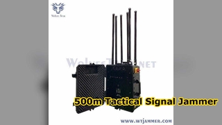 Jammer portátil do telefone que bloqueia até 500m jammer Omni de 6 faixas ou antenas direcionais