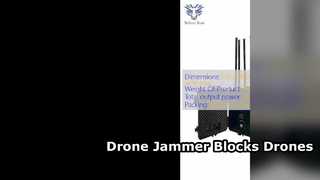 Bloqueador de sinal de alta potência Drone Jammer 600W