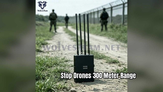 Jammer do sinal de Manpack com bateria para dentro para medidores interurbanos de 50-300