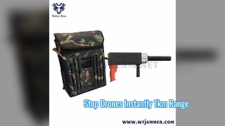 Tipo portátil distância de cobertura longa avaliado exterior da arma do jammer IP55 da trouxa