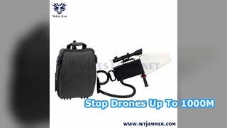 Até 1000 M de tipo combinado de 3 canais WiFi e GPS Drone Jammer para exterior