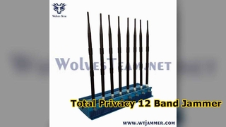 Bloqueador de sinal de telefone celular ajustável de 8 canais para desktop Bloqueia sinais WiFi e Bluetooth para eliminar