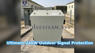 Jammer do sinal da prisão impermeável com antenas direcionais Omni de 6 canais para o telefone celular de 100-300 M 300W